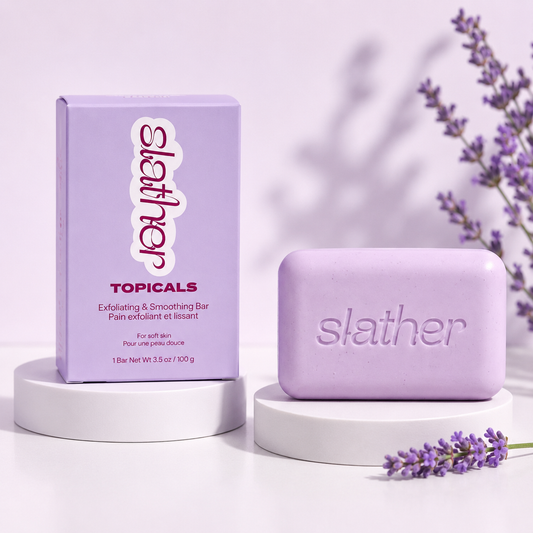 Savon bar slather topicals - slather exfoliating & smoothing bar