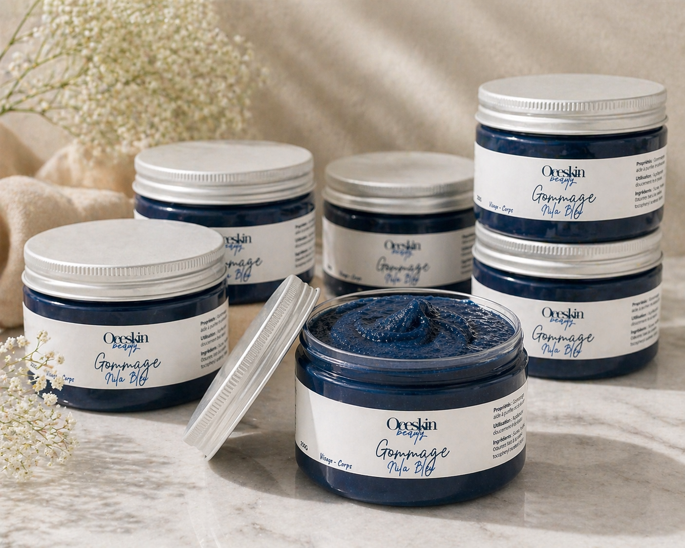 Indigo nila ritual scrub  - gommage au Nila corps et visage